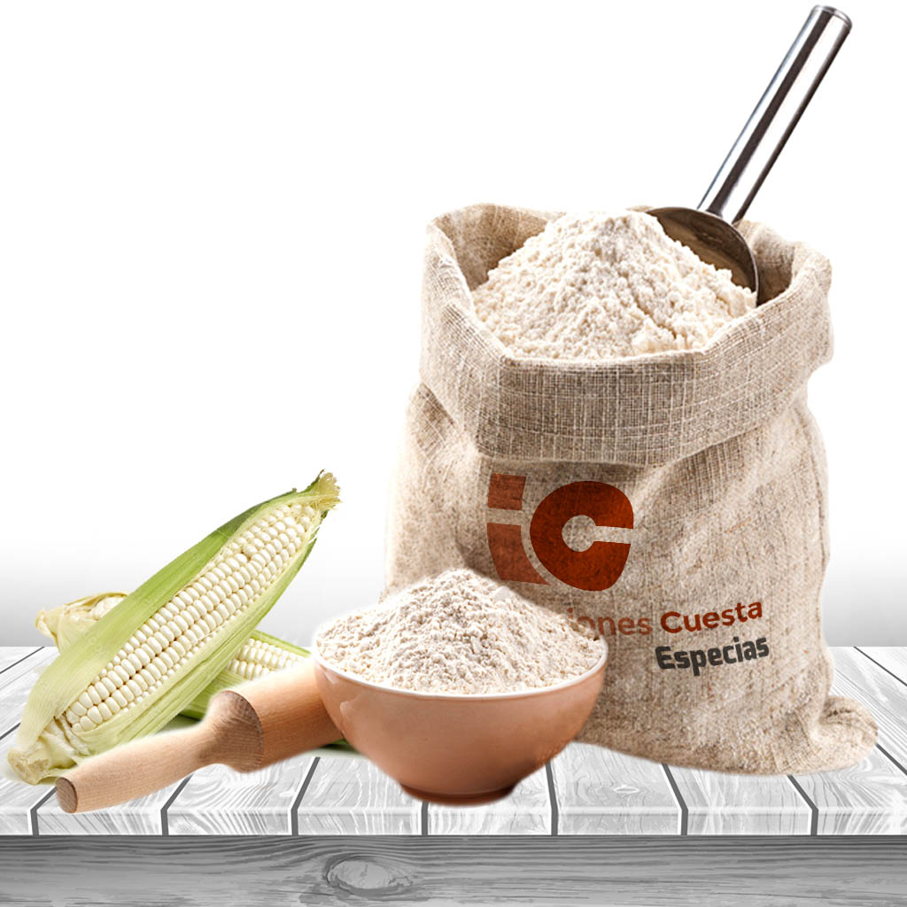 Harina de maíz blanco
